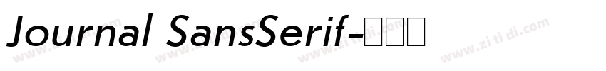 Journal SansSerif字体转换